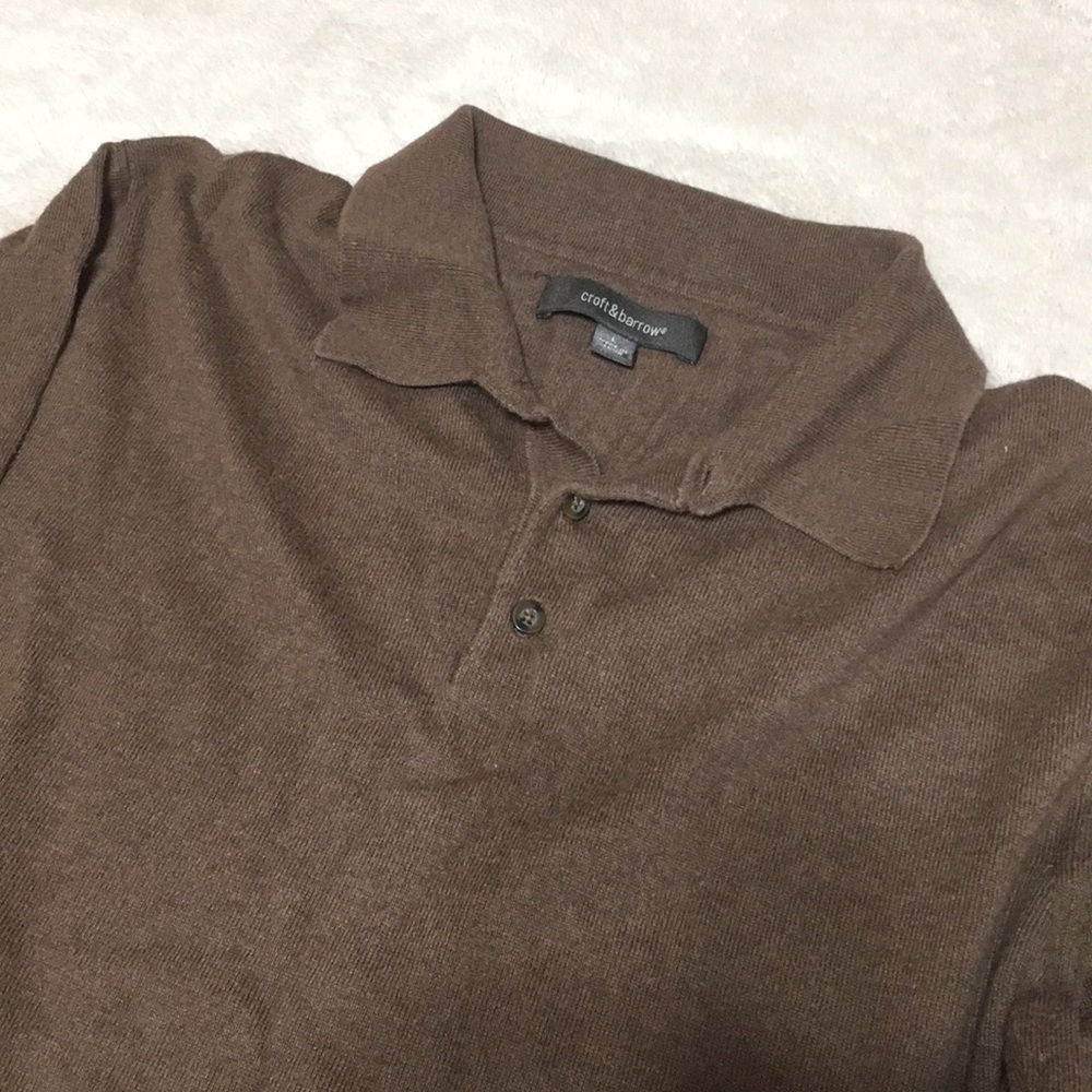 Croft & Barrow brown sweater. Size Large